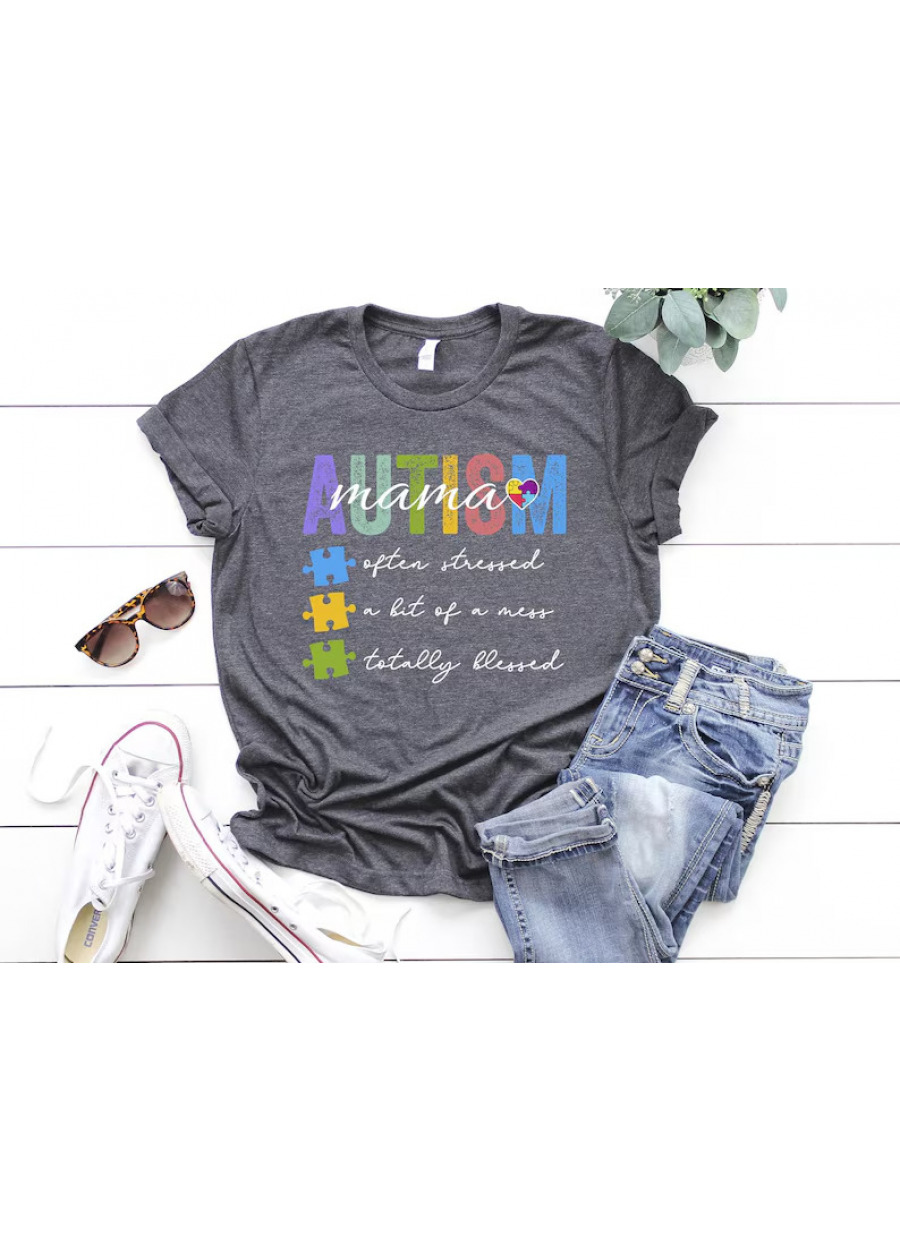 Autism Mom Shirt, Womens Autism Shirt, Autism Mom Gift T-Shirt, Autism Mom Hero, Awareness Autism, Autism Awareness Shirt, Autism Mom Gift