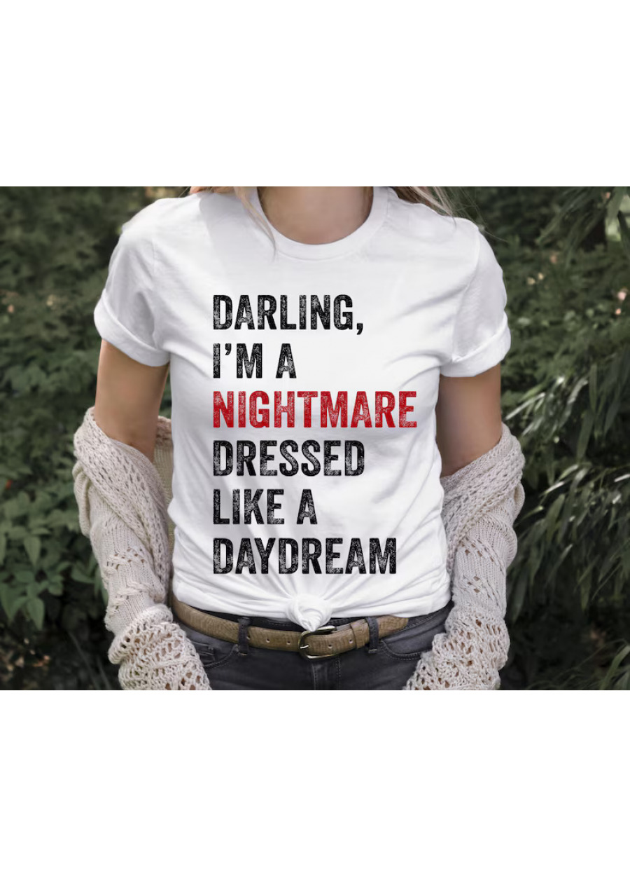 Darling I'm a Nightmare T-Shirt: Trendy Concert Tee, The Eras Tour Shirt