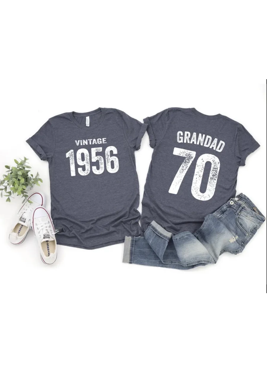 Vintage 1956 T-Shirt: Custom 70th Birthday Shirt