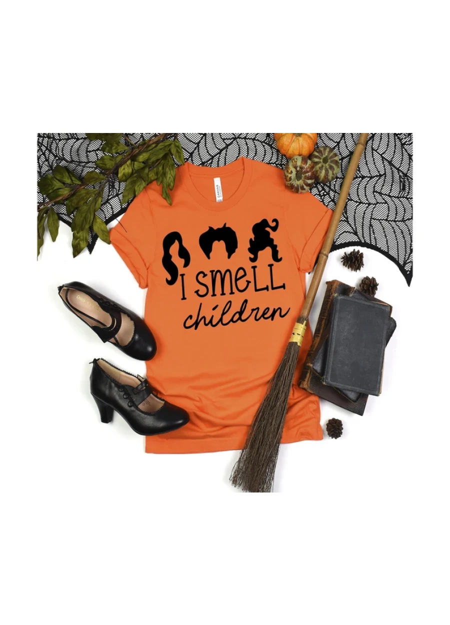 I Smell Children T-Shirt: Funny Hocus Pocus Halloween Tee