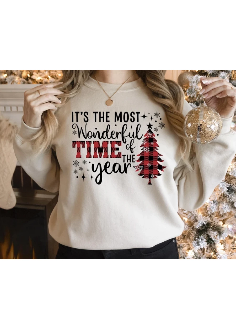 Leopard Christmas Tree Sweatshirt: Women's Holiday Tee