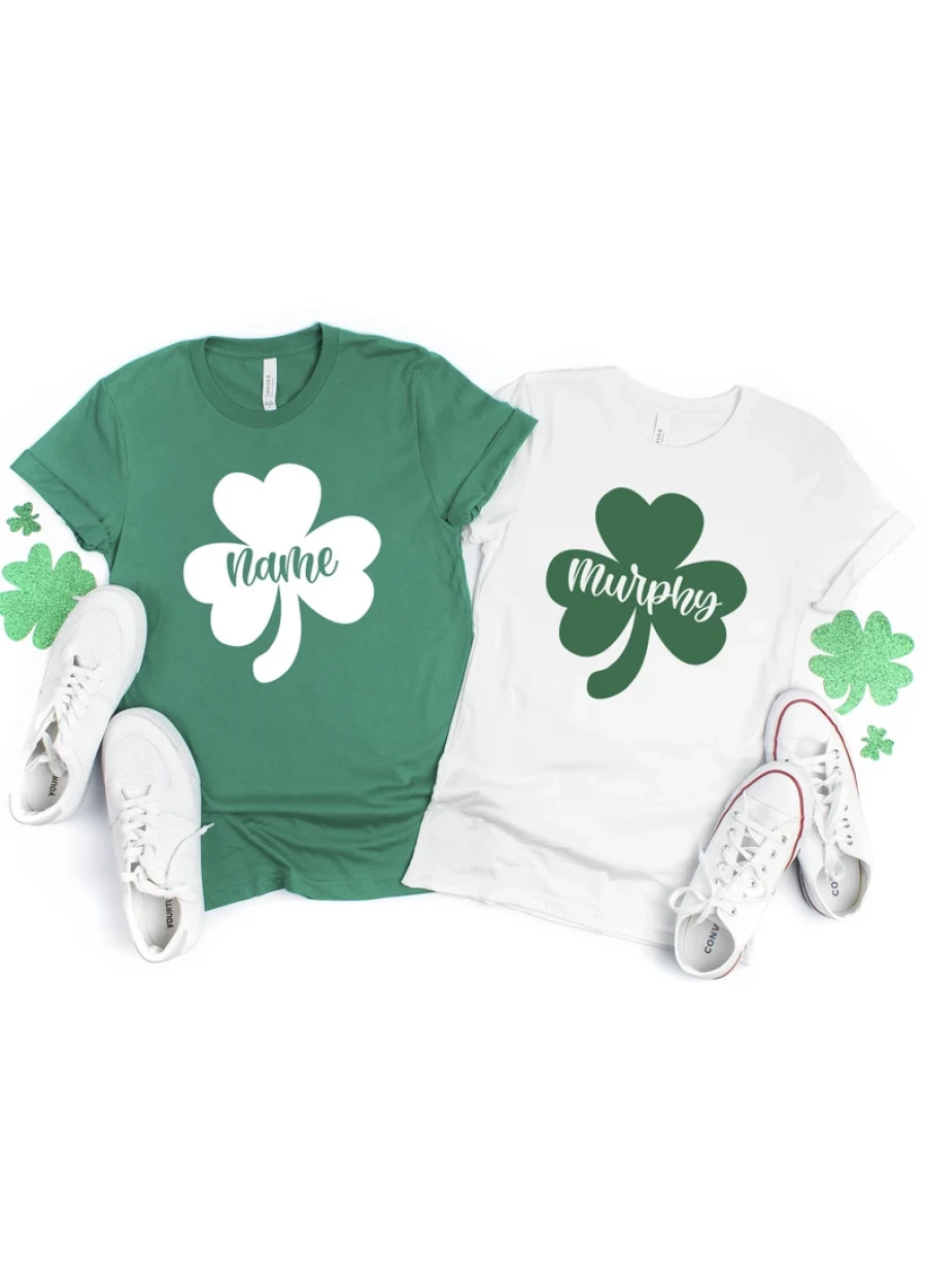 Custom St Patrick's Day Shamrock Shirt: Personalized Irish Tee