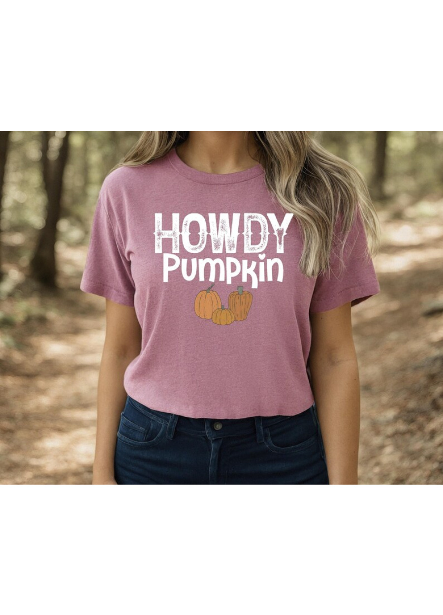 Howdy Pumpkin T-Shirt: Western Fall Thanksgiving Gift