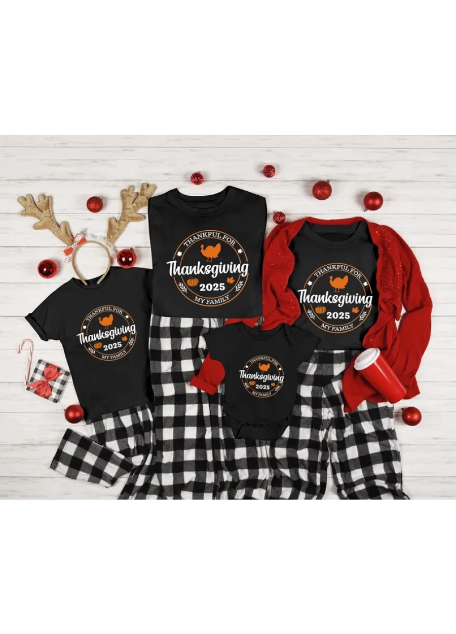 Custom Family Thanksgiving Shirt: Personalized Pumpkin Season Tee