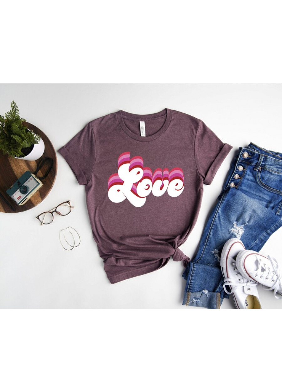 Retro Love Shirt, Valentine's Day T-Shirt