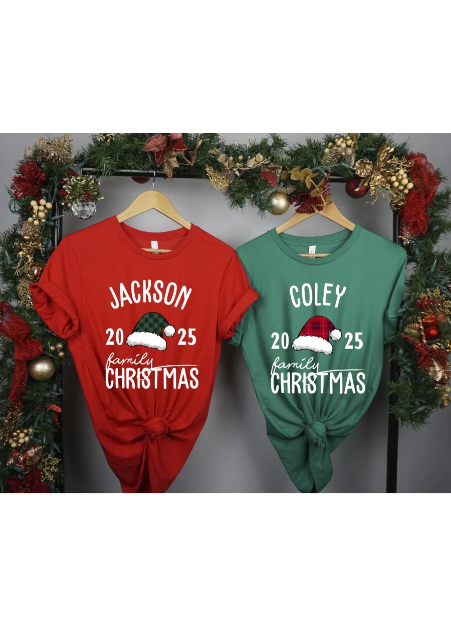 Personalized Family Christmas Shirts: Matching Holiday T-Shirts