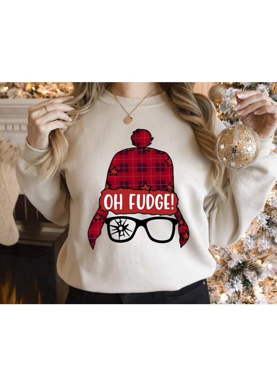 Oh Fudge Christmas Sweatshirt: Funny Holiday Sweater