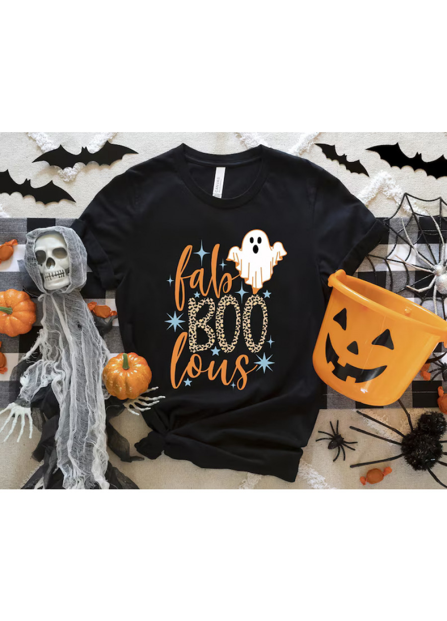 Fab Boo Lous Halloween Shirt: Spooky Ghost Costume Tee
