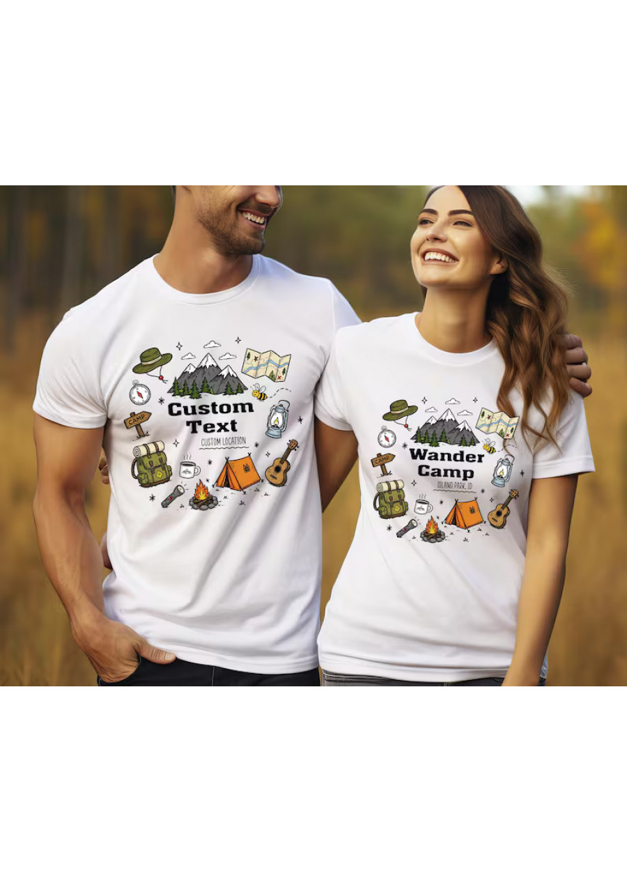 Custom Camping Crew Shirts, Family Camping Shirt, Kids Summer Camp Tee