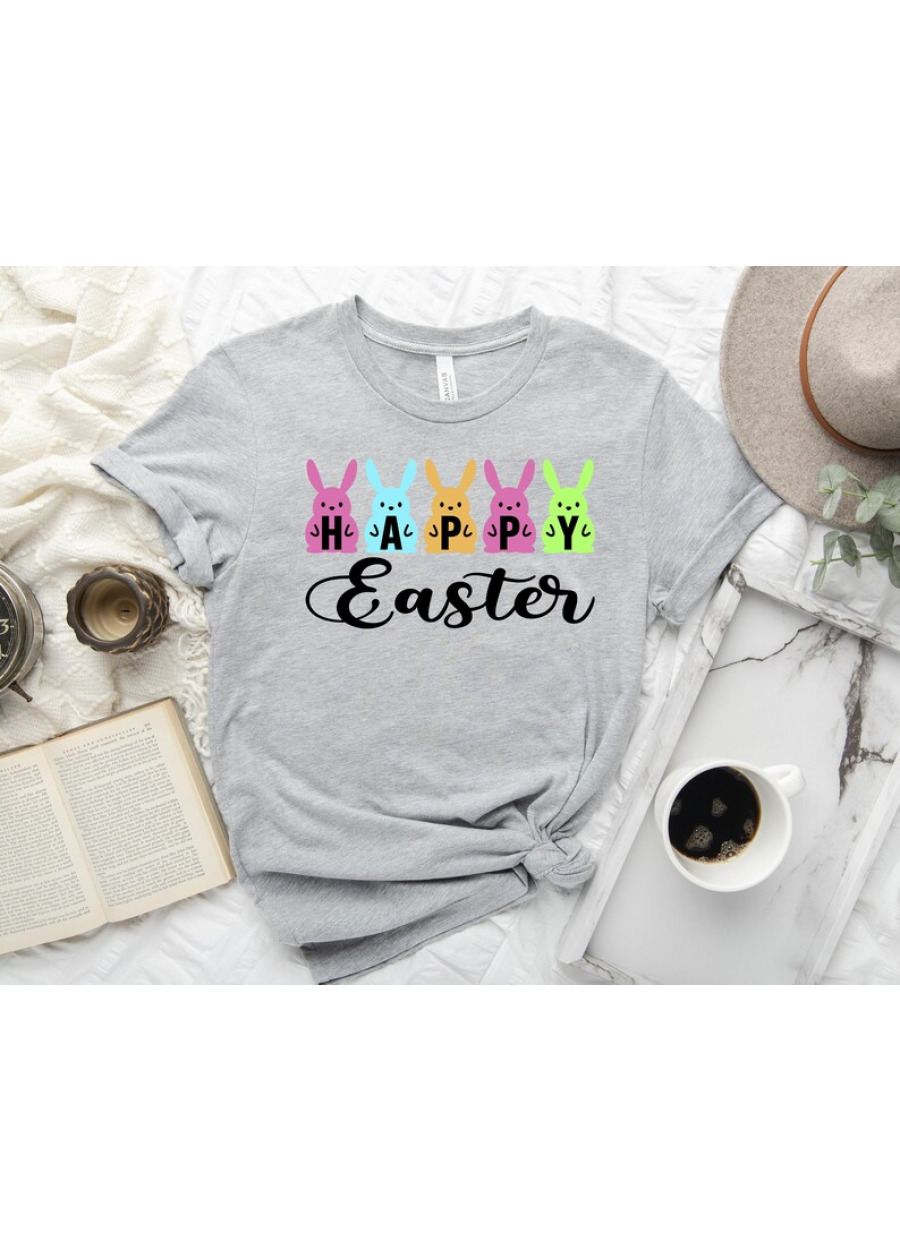 Happy Easter Bunny Shirt, Toddler Easter Tee