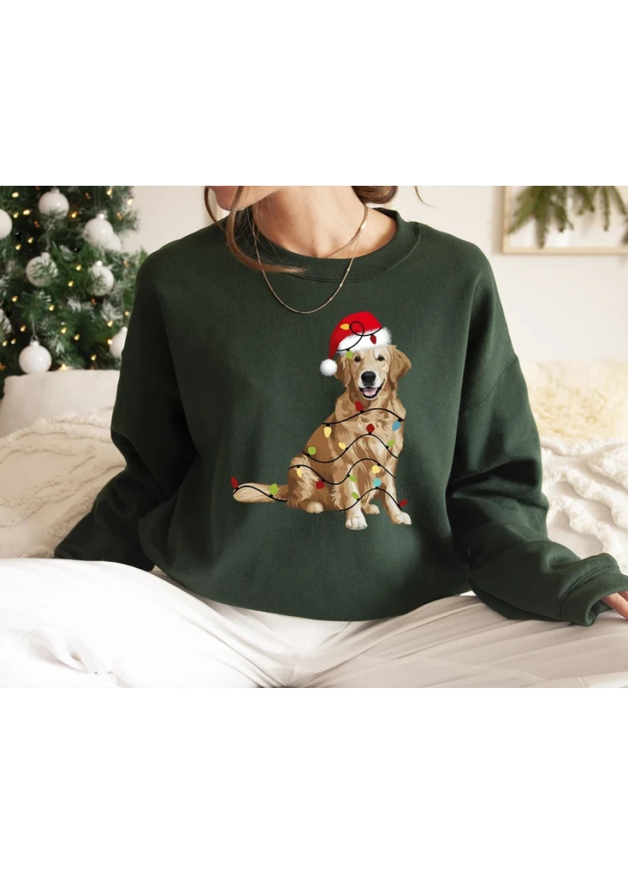 Christmas Golden Retriever Sweatshirt: Holiday Dog Lover Gift