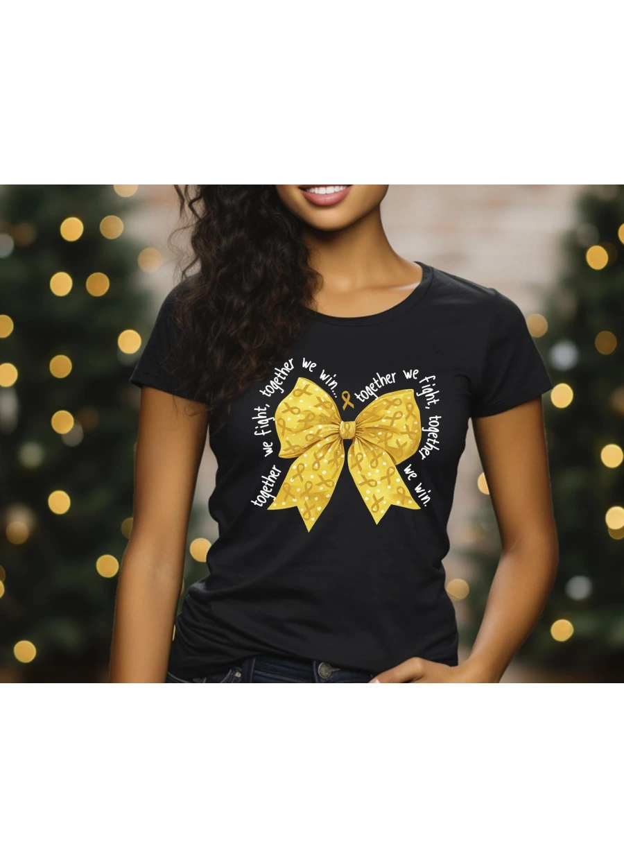 Childhood Cancer Awareness T-Shirt: Gold Ribbon Support Tee