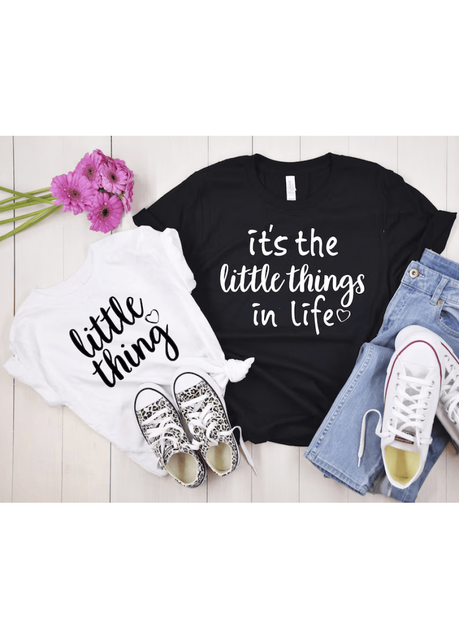 Mommy and Me Matching Shirts: Little Things in Life Tees