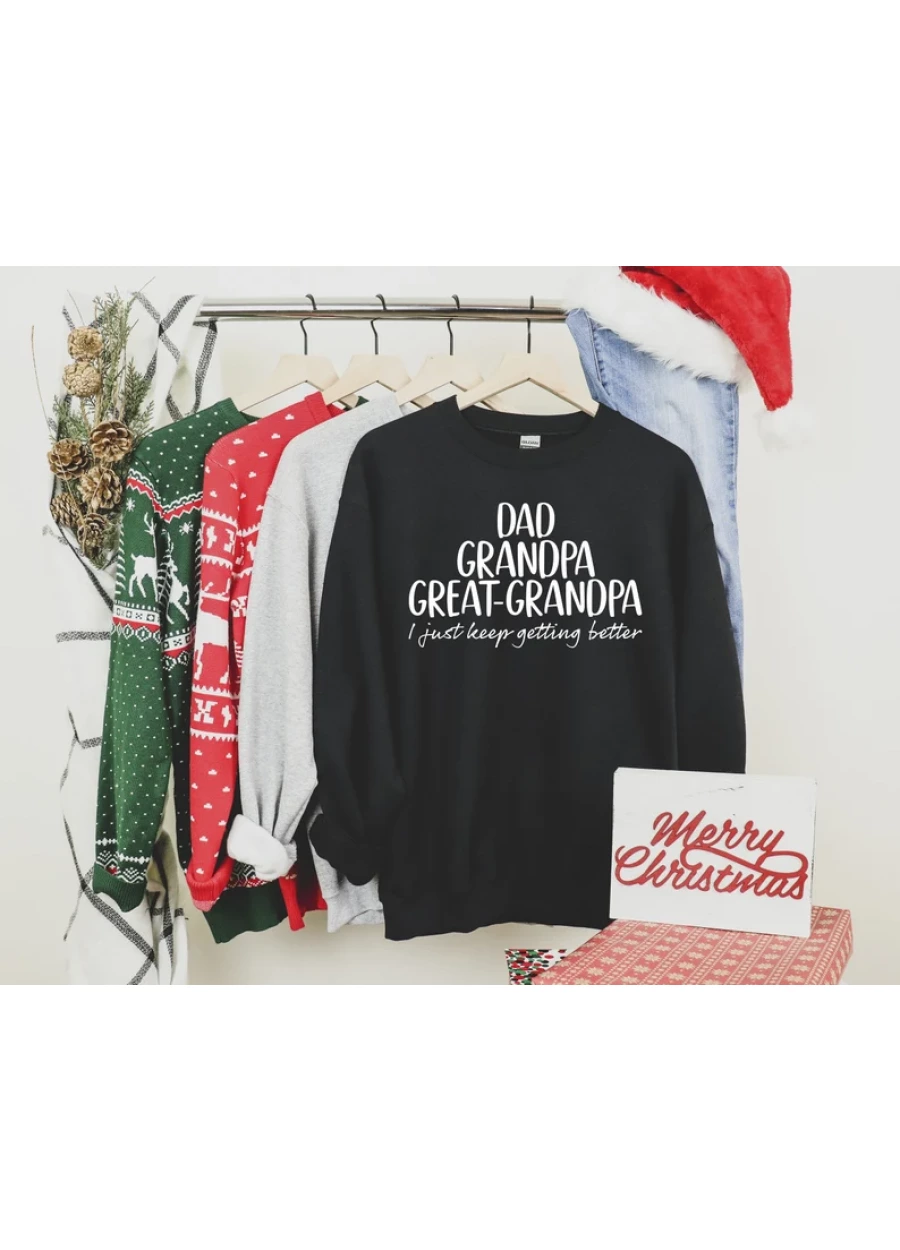Dad Grandpa Great-Grandpa Sweatshirt, Father's Day Gift