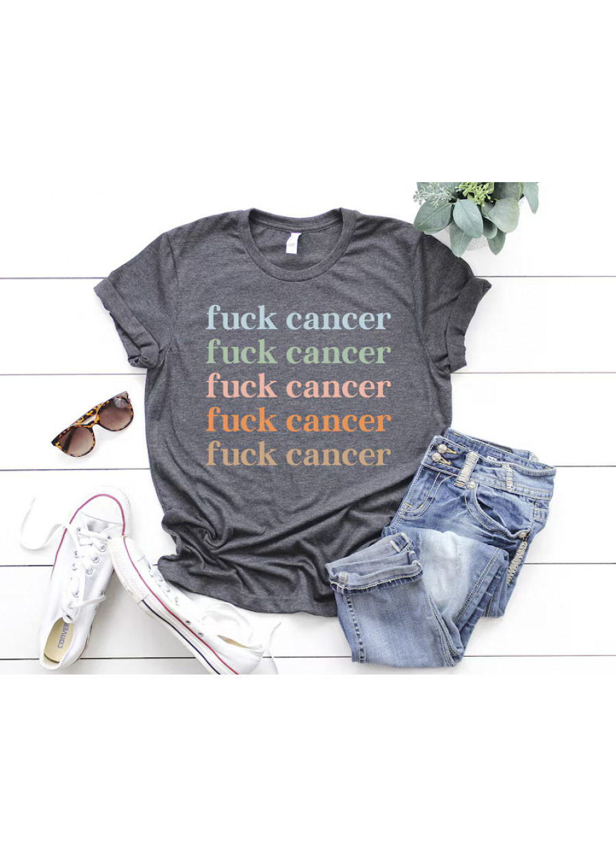 Fuck Cancer Shirt: Breast Cancer Survivor Tee, Awareness Support