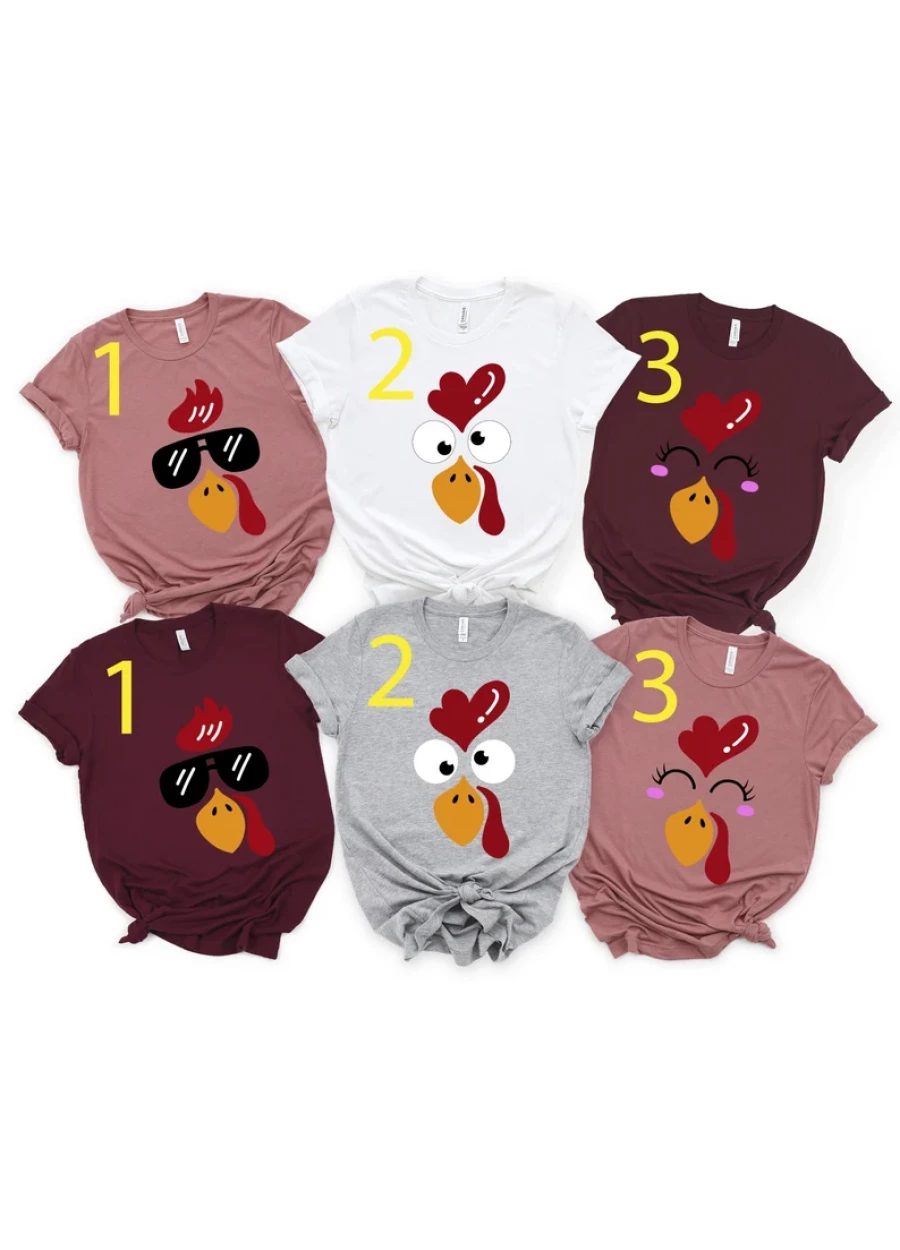 Cute Turkey Face Thanksgiving Shirt,Thanksgiving Family Matching Shirt,Turkey Face T-Shirt, Thanksgiving Women Tee,Funny Thanksgiving Shirts