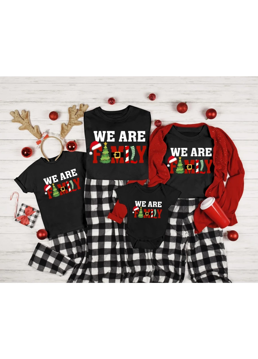 Matching Family Christmas T-Shirt: 'We Are Family' Holiday Tee