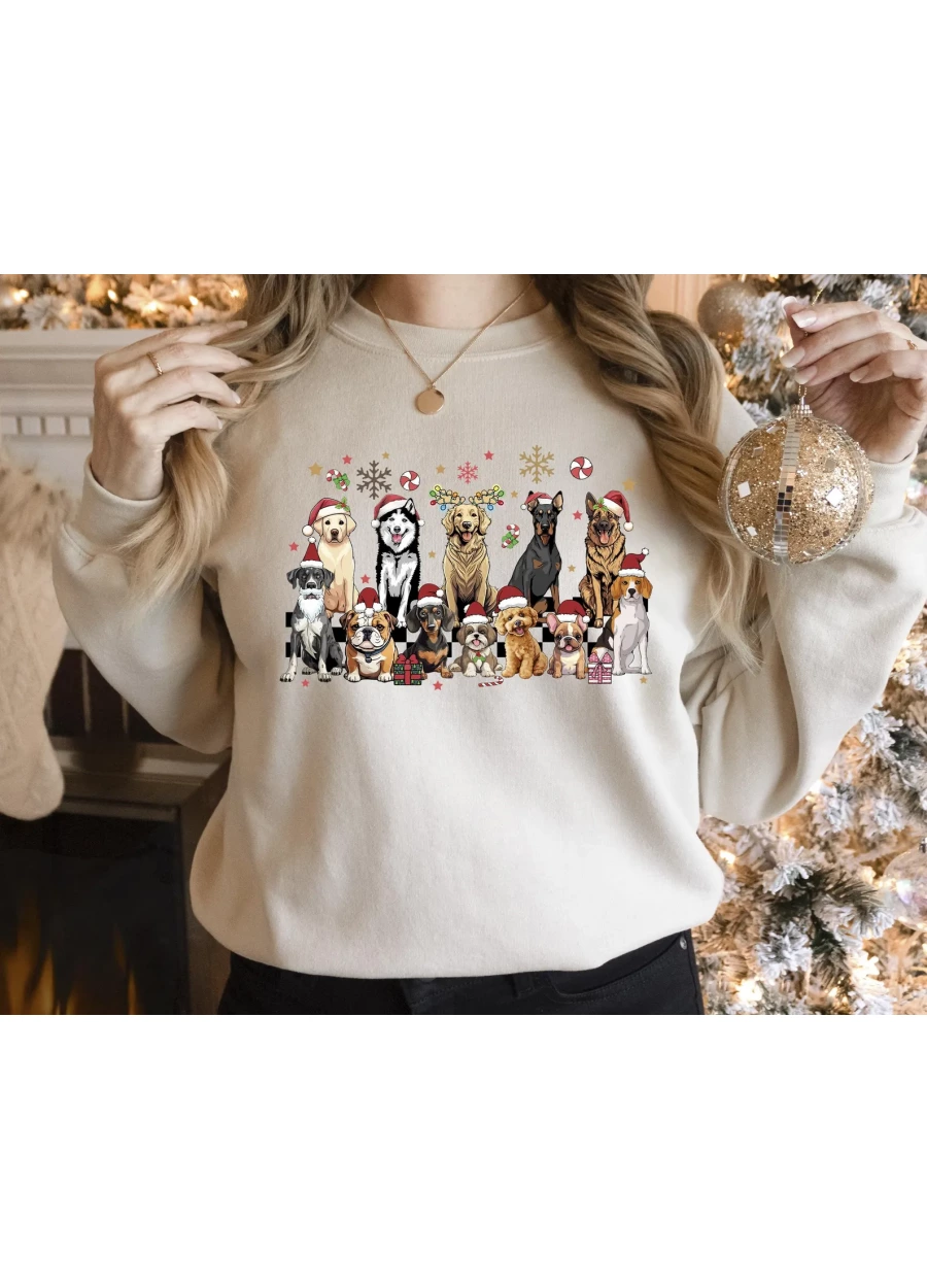 Xmas Dog Owner Sweatshirt: Christmas Sweater, Holiday Tees