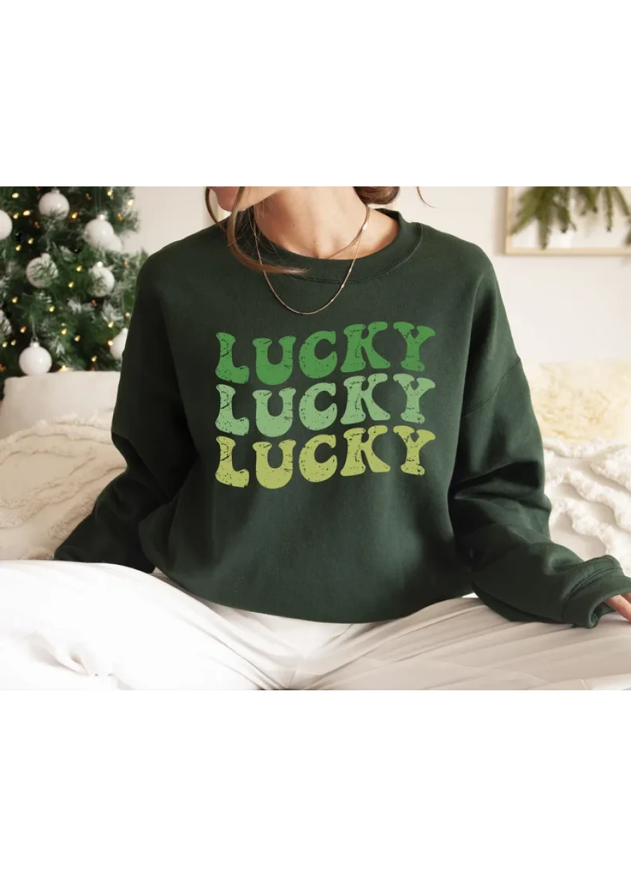 Funny St Patricks Day Sweatshirt, Lucky Sweater, Irish Hoodie