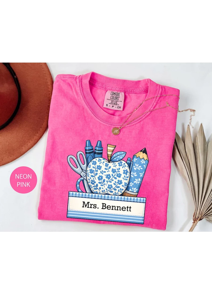 Comfort Colors® Custom Teacher Shirt, Teacher Appreciation, Back to School T-shirt
