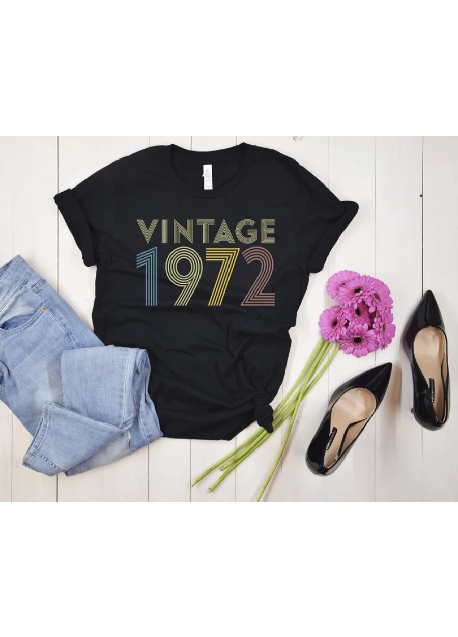Vintage 1972 Birthday Shirt: 52nd Birthday Gift Tee