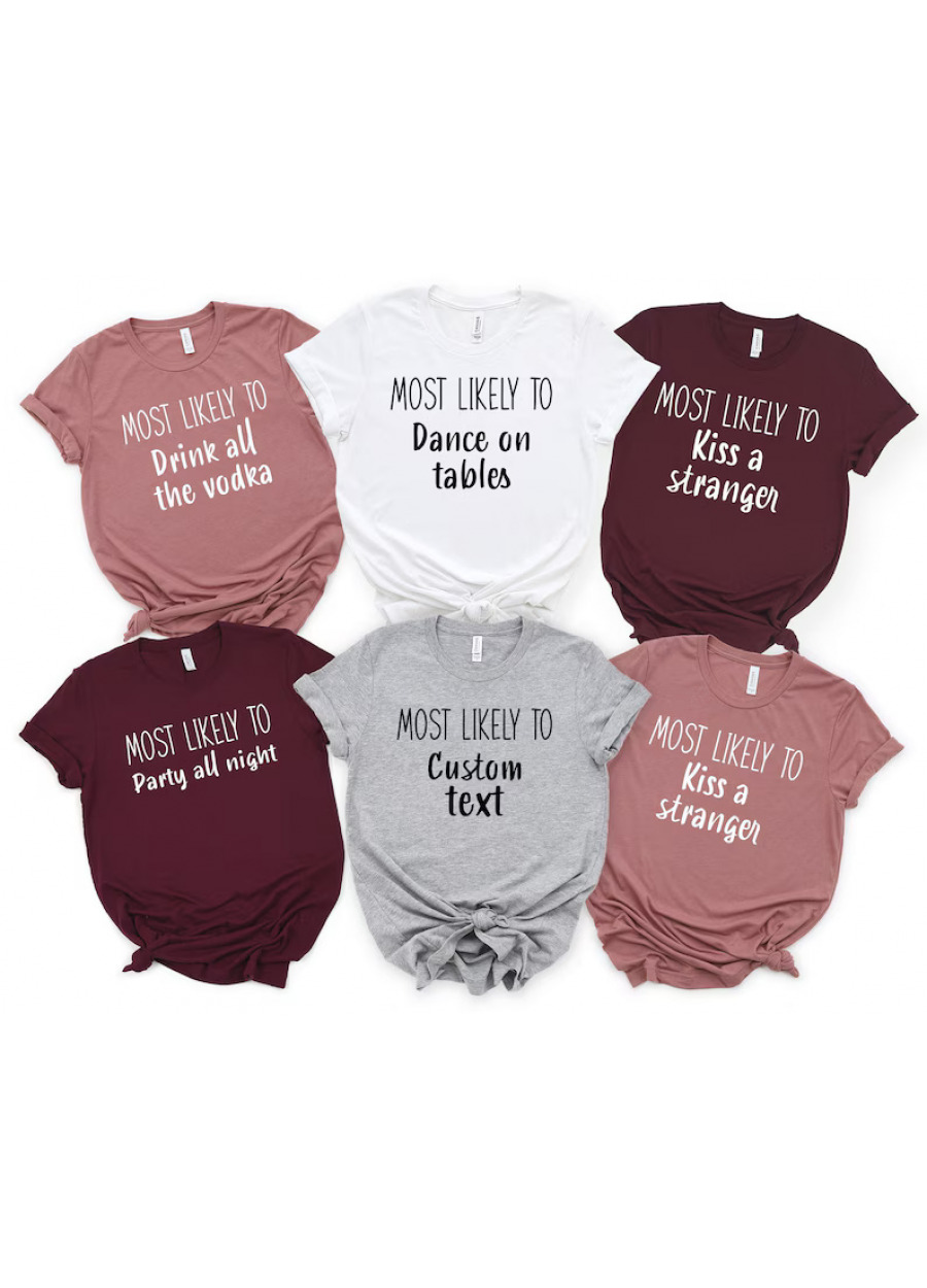 Personalized Party Group Shirt: Bachelorette T-Shirt, Birthday Trip Tee