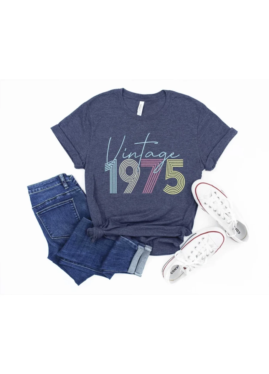 1975 Vintage Retro Tee - 50th Birthday Gift Shirt