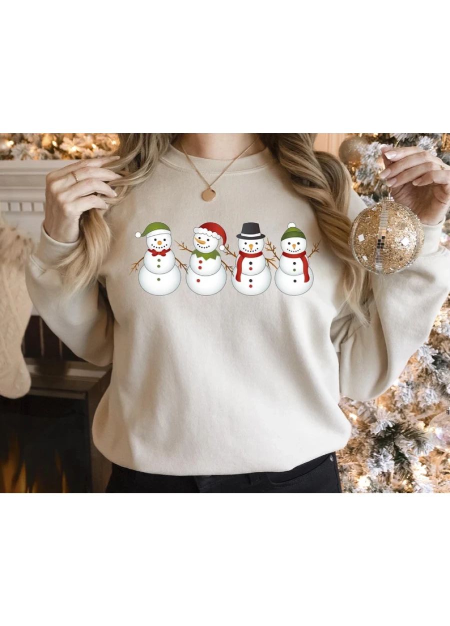 Snowman Christmas Sweatshirt: Holiday Crewneck Sweater