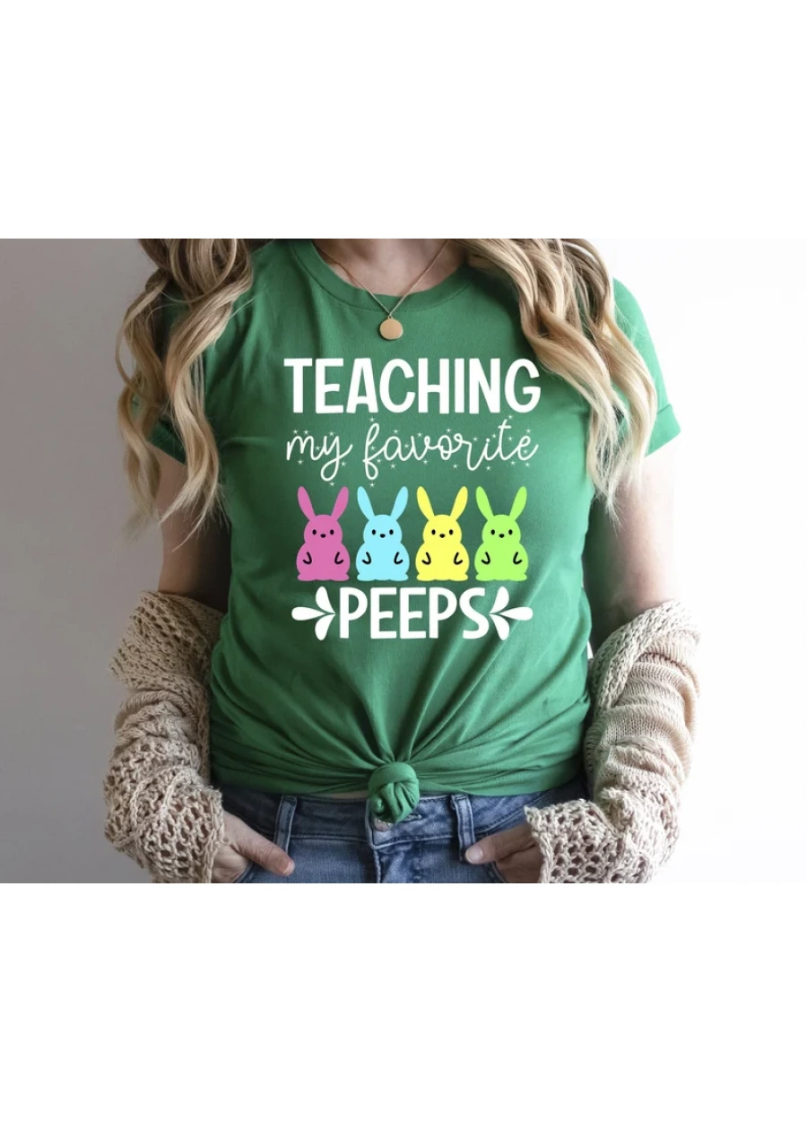 Teaching My Favorite Peeps Shirt: Easter Teacher Tee