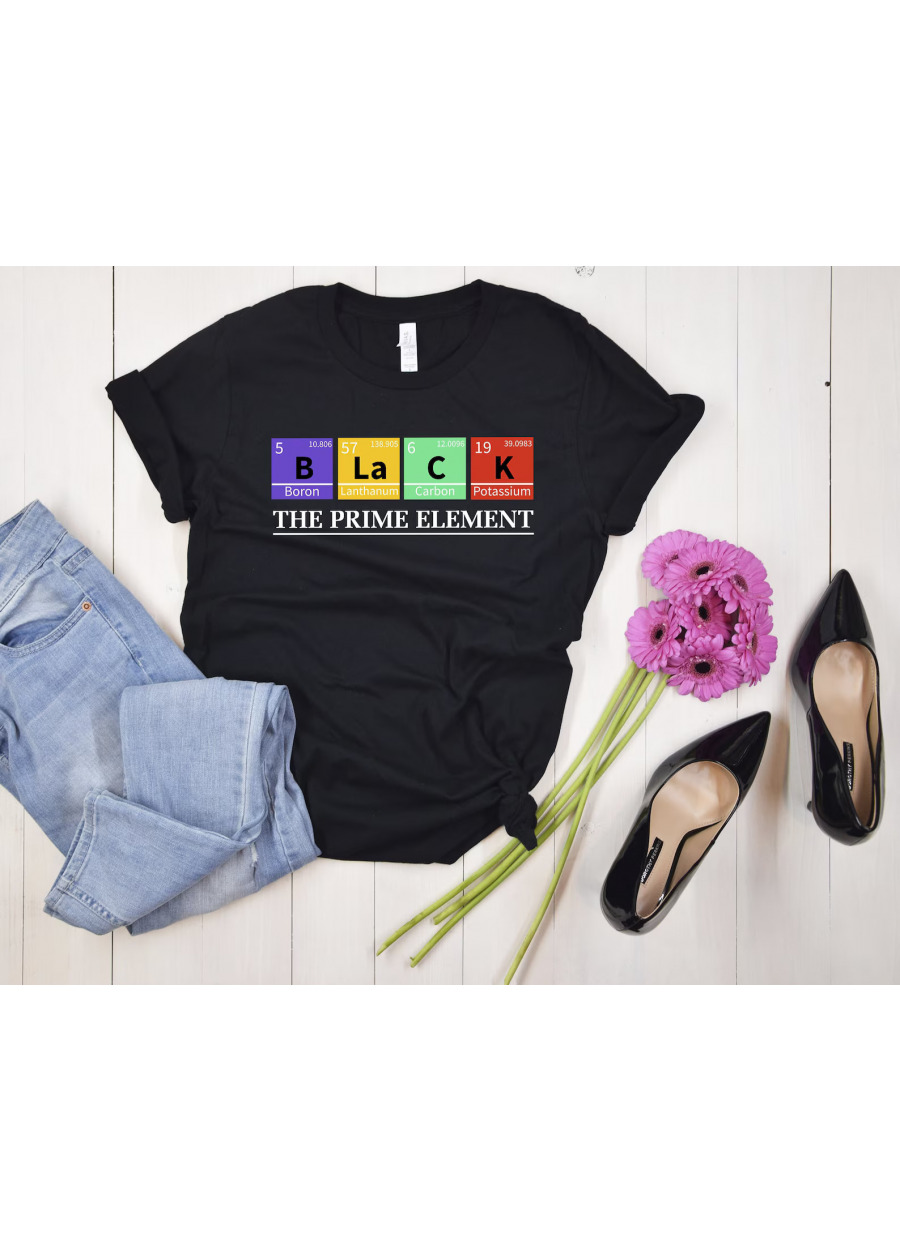 Black The Prime Element Shirt: Civil Rights Tee, Black Power T-Shirt