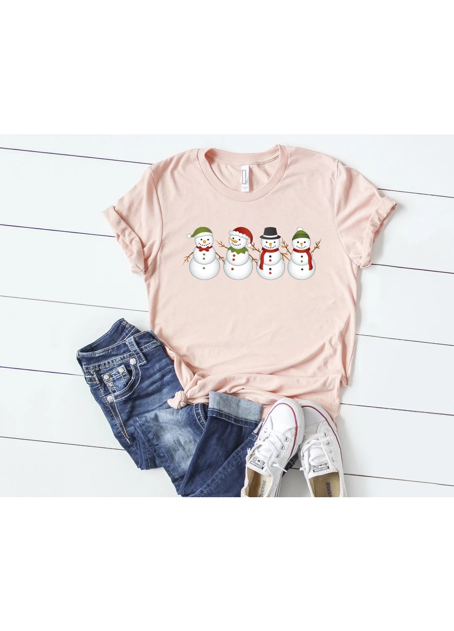 Snowman Christmas Shirt: Holiday Crewneck Tee