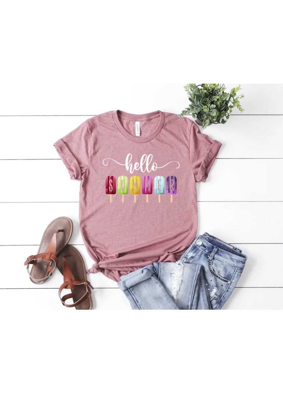 Hello Summer Popsicle T-Shirt: Family Vacation Shirt