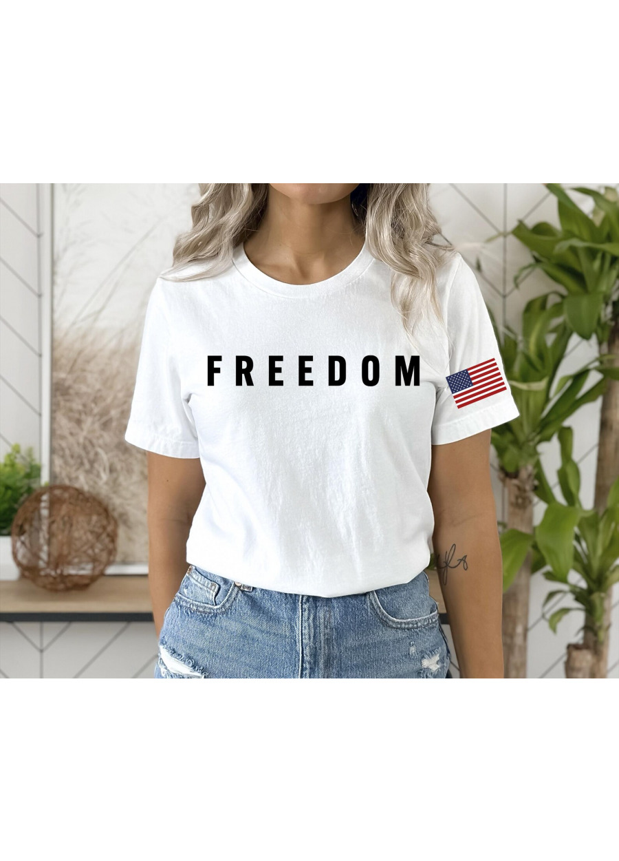 Charlie Kirk Freedom USA Shirt: Patriotic MAGA Supporter Tee
