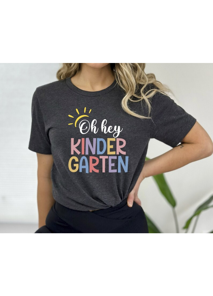 Oh Hey Kindergarten Shirt: Teacher Back to School Outfit