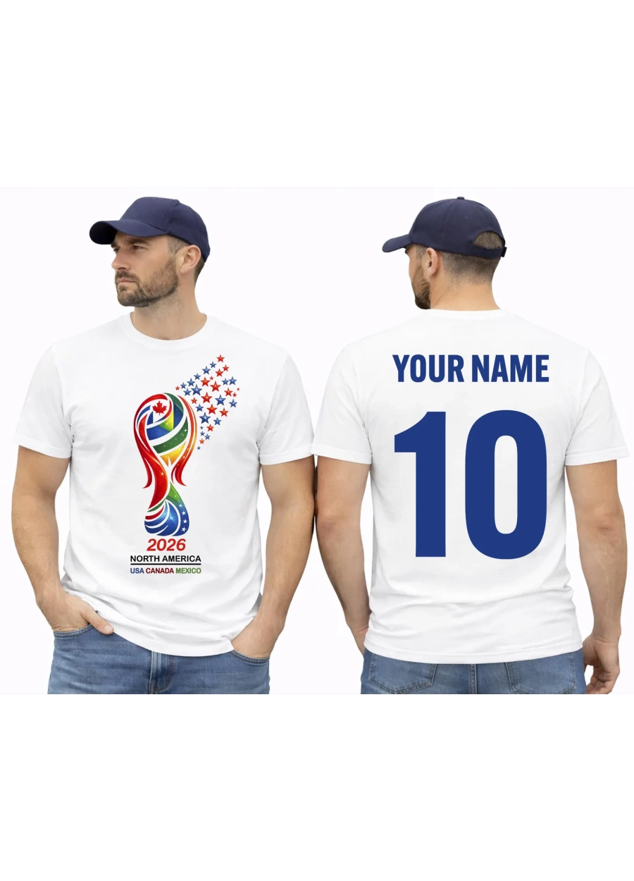 World 2026 Custom Shirt, USA Canada Mexico T-Shirt, Soccer Fan Tee