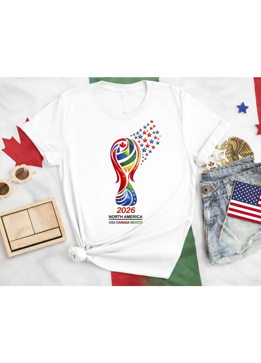World 2026 Shirt, USA Canada Mexico T-Shirt, North America Tee, Soccer Fan Gift