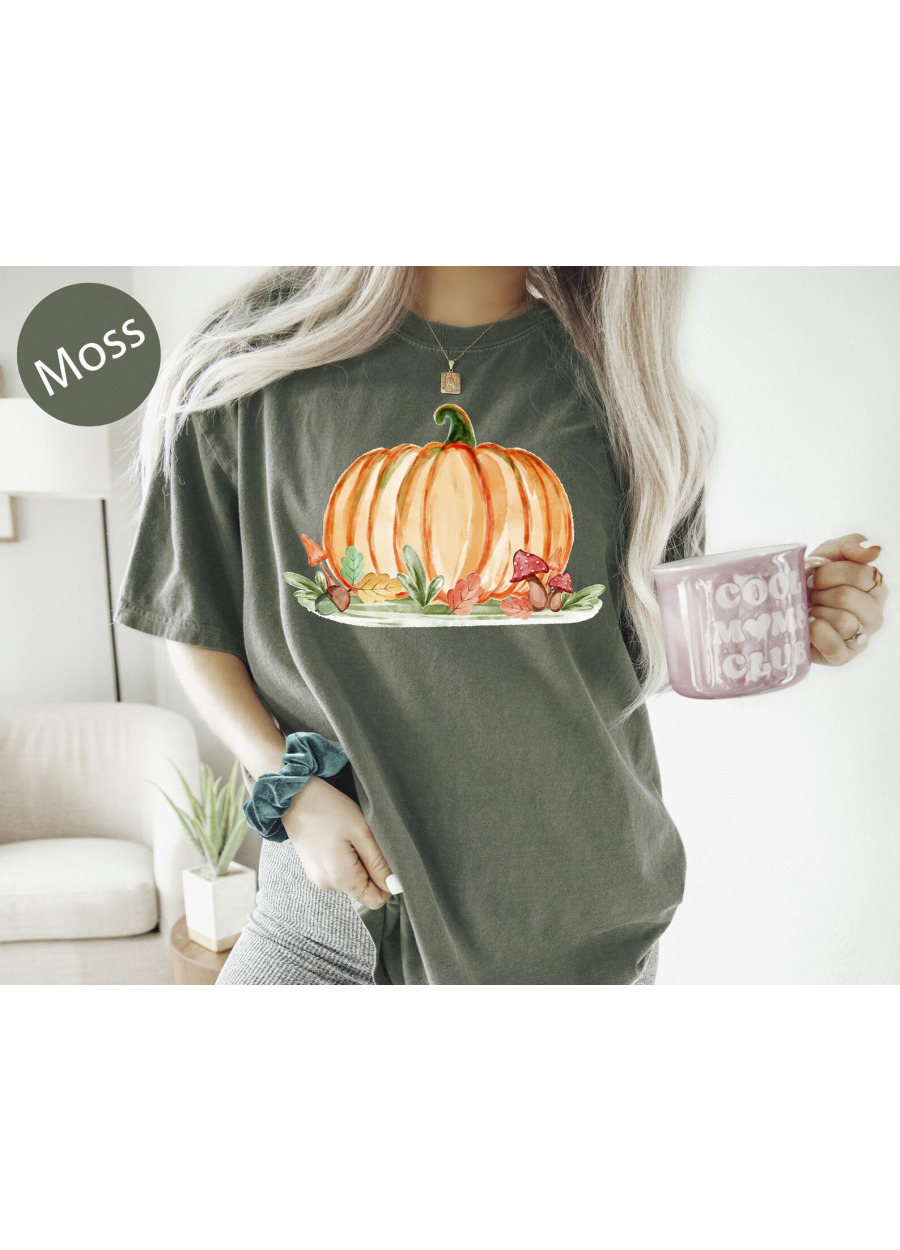 Comfort Colors® Watercolor Pumpkin T-shirt, Colorful Pumpkin Shirt, Watercolor Pumpkins, Cute Fall Shirt, Halloween Shirt,Gift For Halloween
