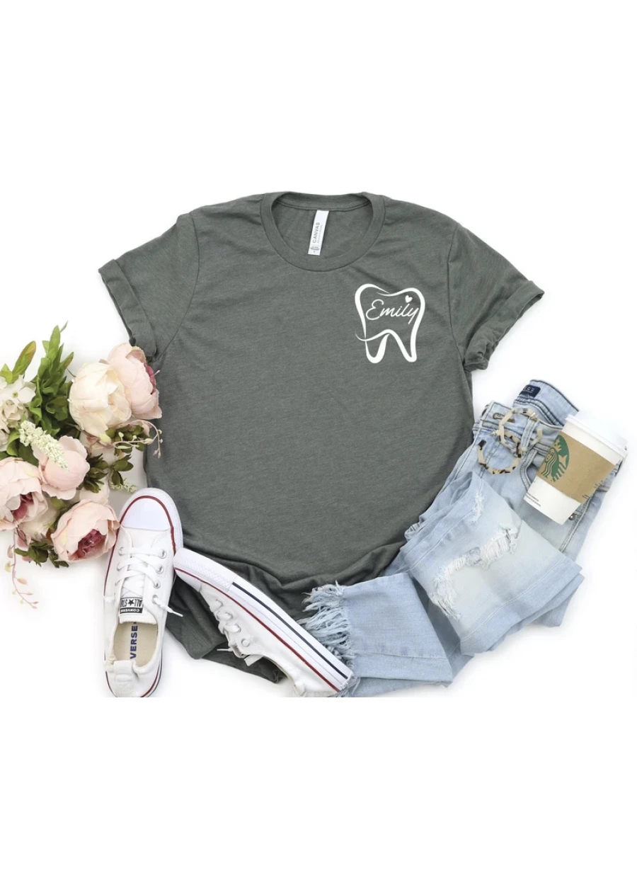 Custom Dentist T-Shirt: Dental Assistant, Hygienist, or Group Shirt