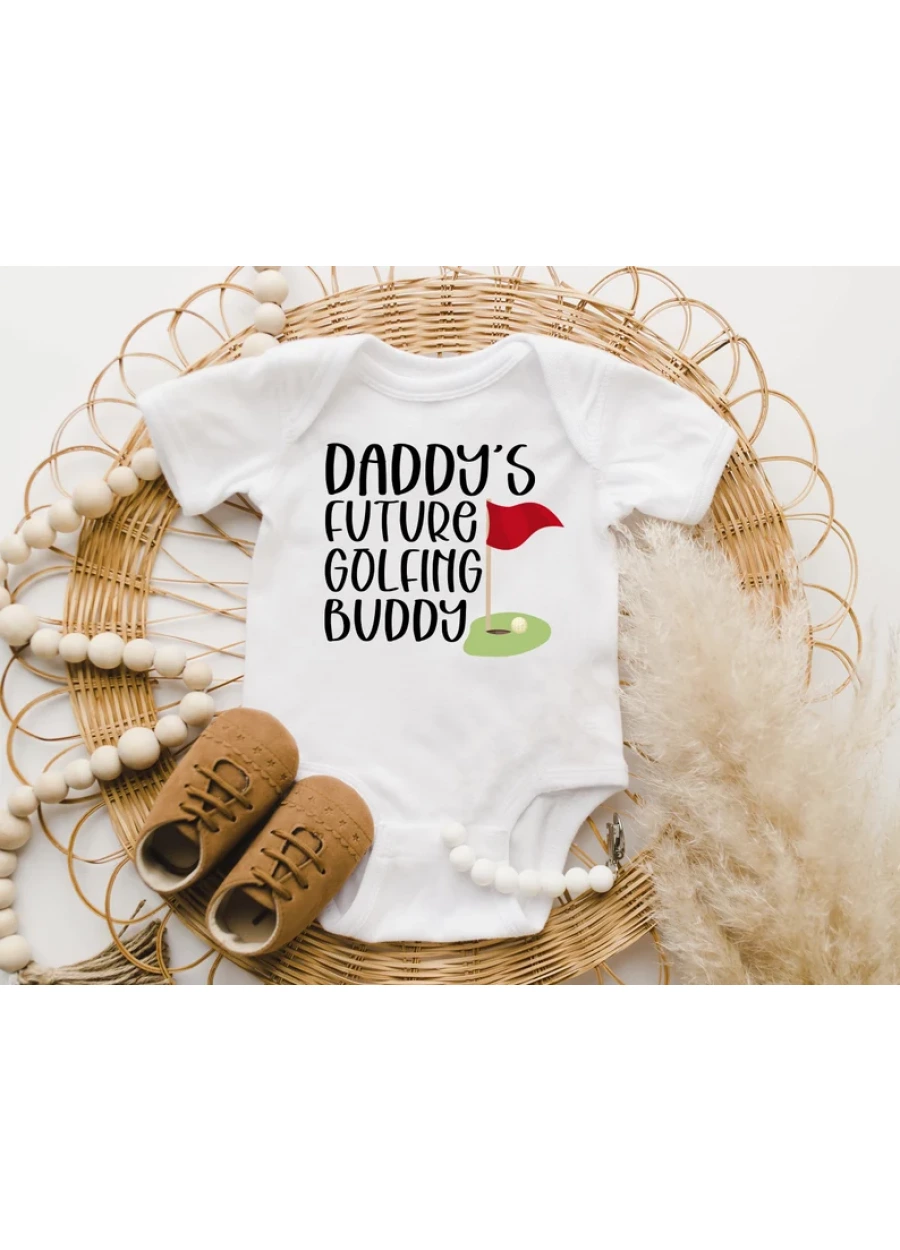VDaddy's Future Golfing Buddy Bodysuit, Daddy's Future Golfing Buddy Baby Onesie®,Baby Bodysuit Baby Shower Gift,Baby Outfit,Baby Boy Onesie®