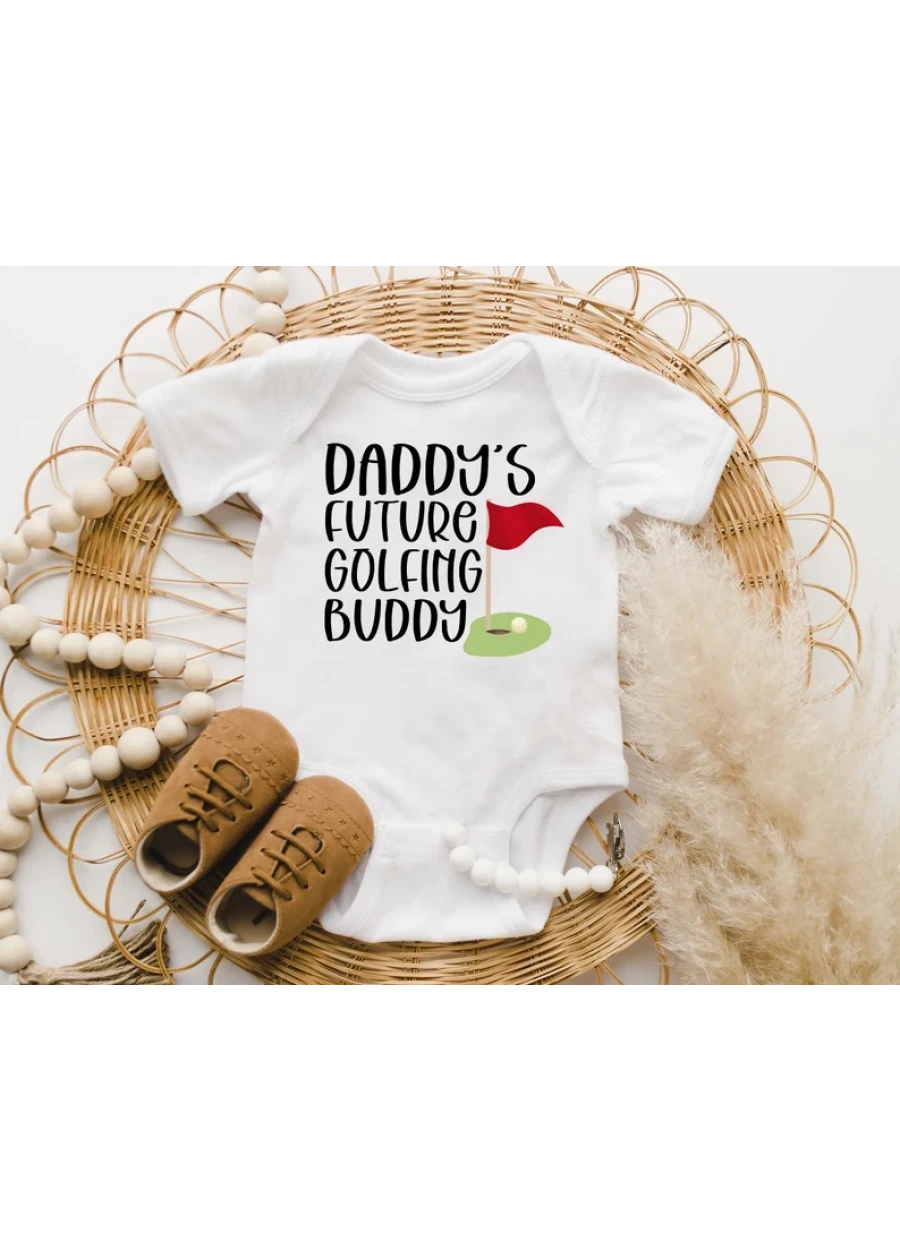 VDaddy's Future Golfing Buddy Bodysuit, Daddy's Future Golfing Buddy Baby Onesie®,Baby Bodysuit Baby Shower Gift,Baby Outfit,Baby Boy Onesie®