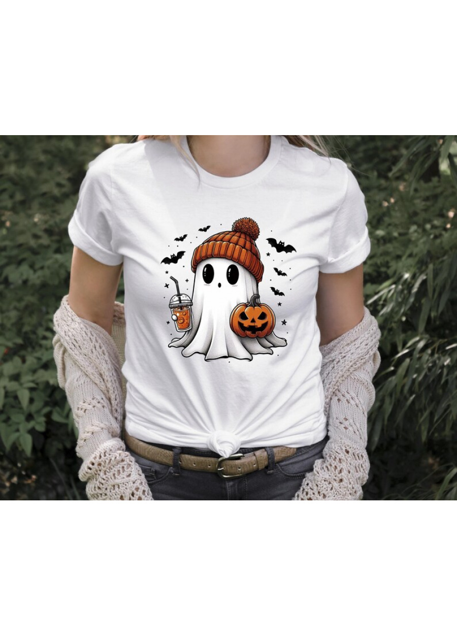 Halloween Ghost Shirt, Cute Ghost Shirt, Womens Halloween Shirt, Spooky Season Shirt, Cute Fall Shirt, Halloween Gifts