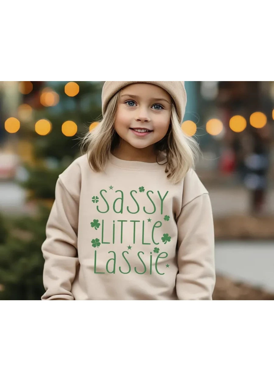 Sassy Little Lassie St. Patrick's Day Toddler Sweatshirt