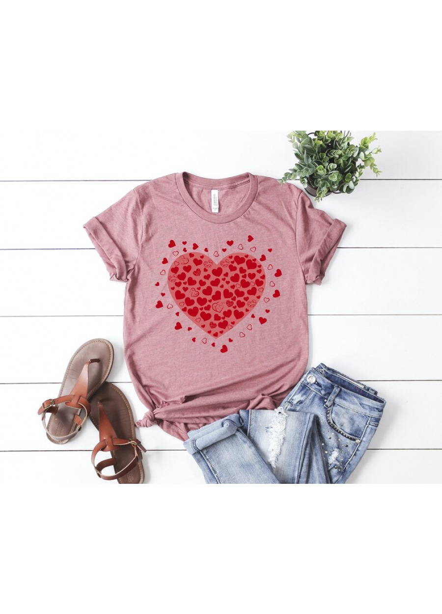 Heart T-Shirt, Sweet Valentine's Day Gift