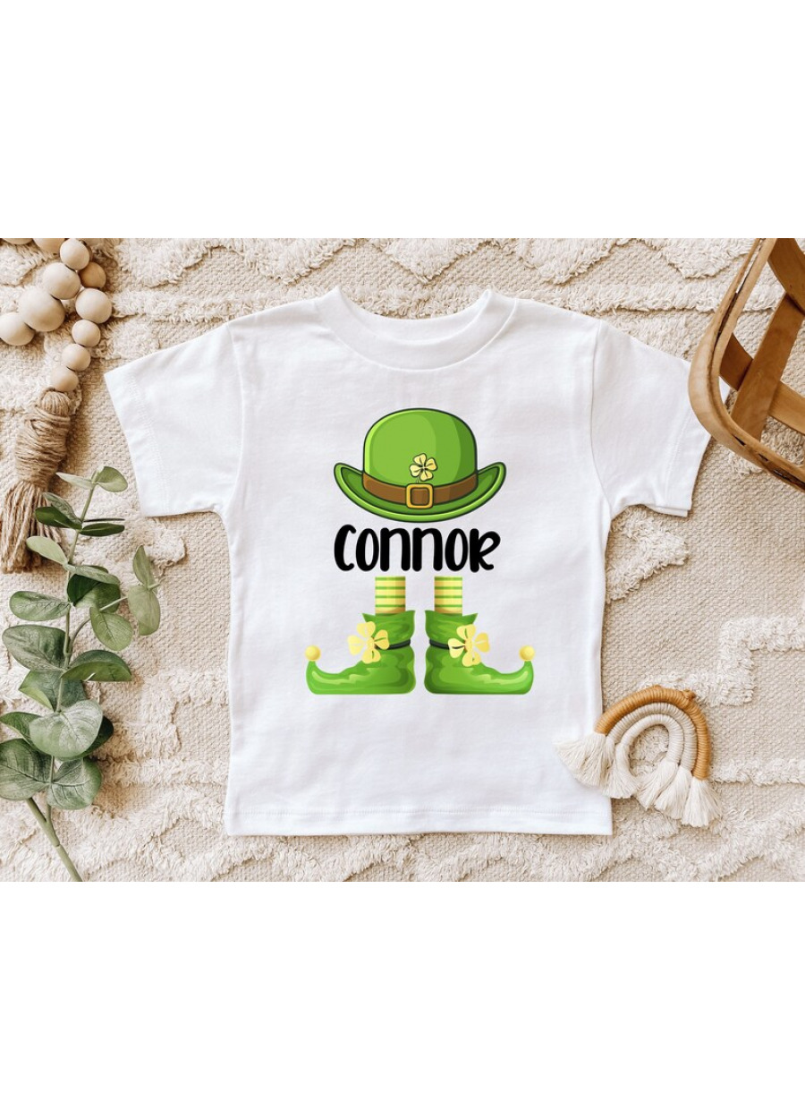 Personalized St Patrick's Day Shirt, Irish Toddler, Baby Boy Tee