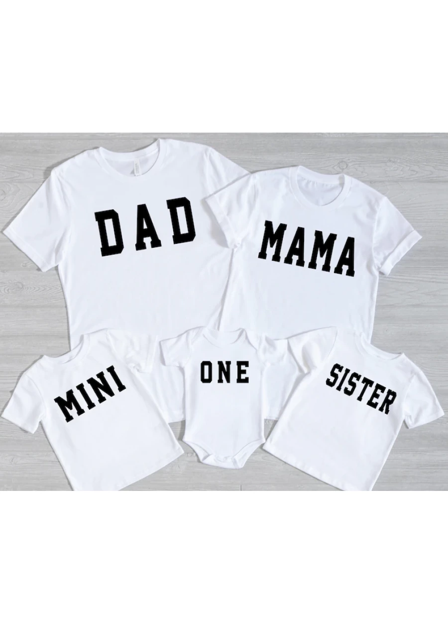 Custom Mom Dad Matching Shirts: Family Pregnancy Reveal T-Shirt