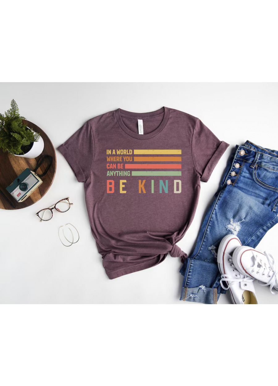 Be Kind T-Shirt, Rainbow Motivational Shirt, Teacher Gift
