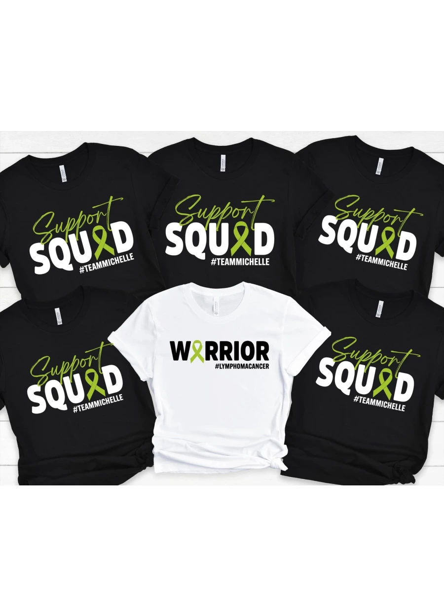 Custom Lymphoma Support Squad Shirt: Cancer Awareness Tee
