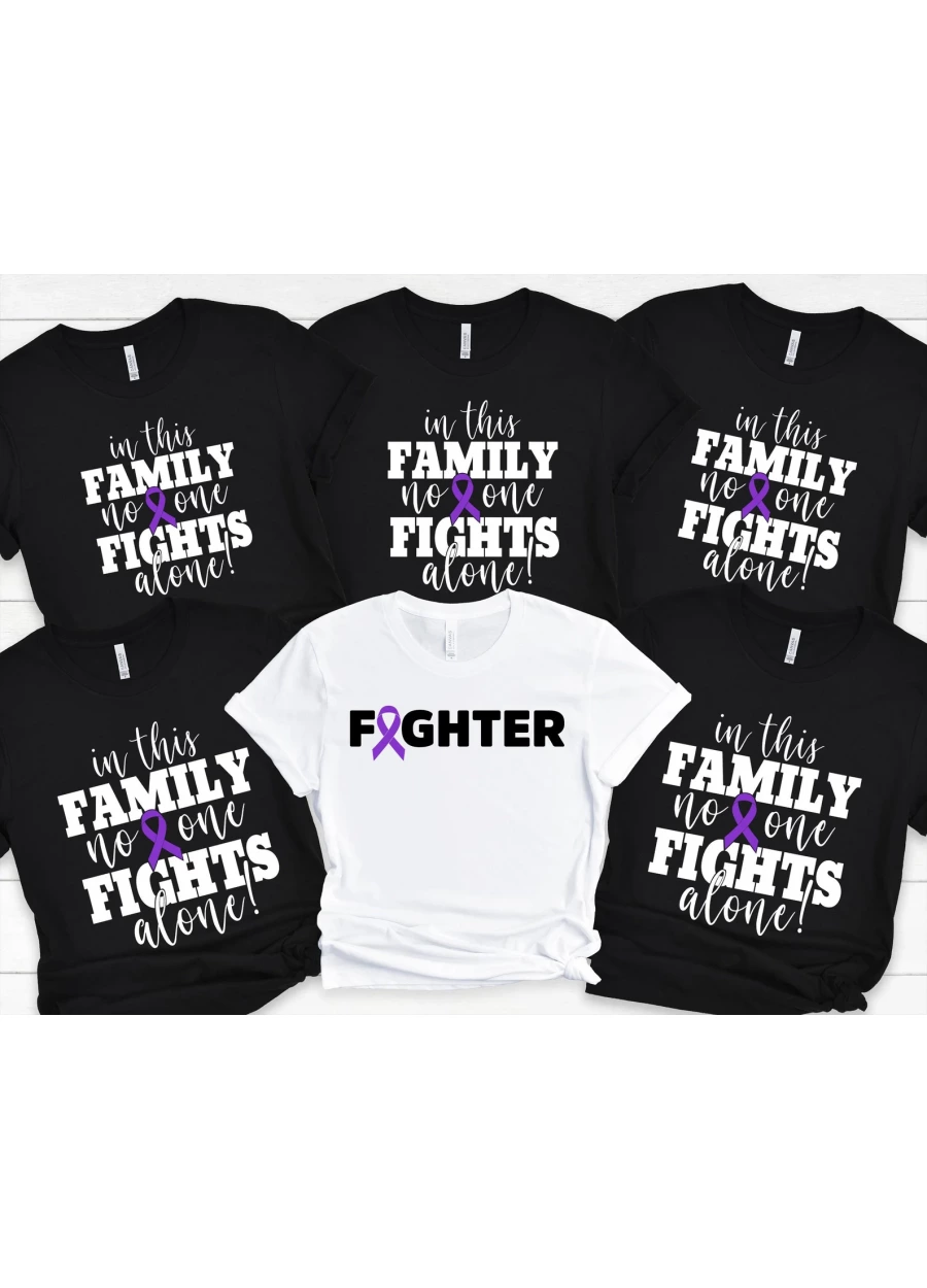Pancreatic Cancer Awareness Shirt: Family Cancer Support Team Tee