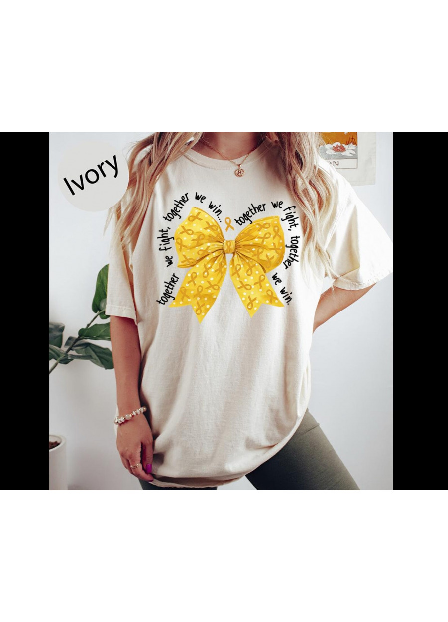 Childhood Cancer Awareness Tee: Gold Ribbon Support Shirt