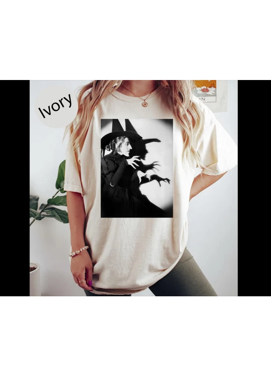 Witch Shadow Comfort Colors Shirt: Halloween Wizard of Oz Tee